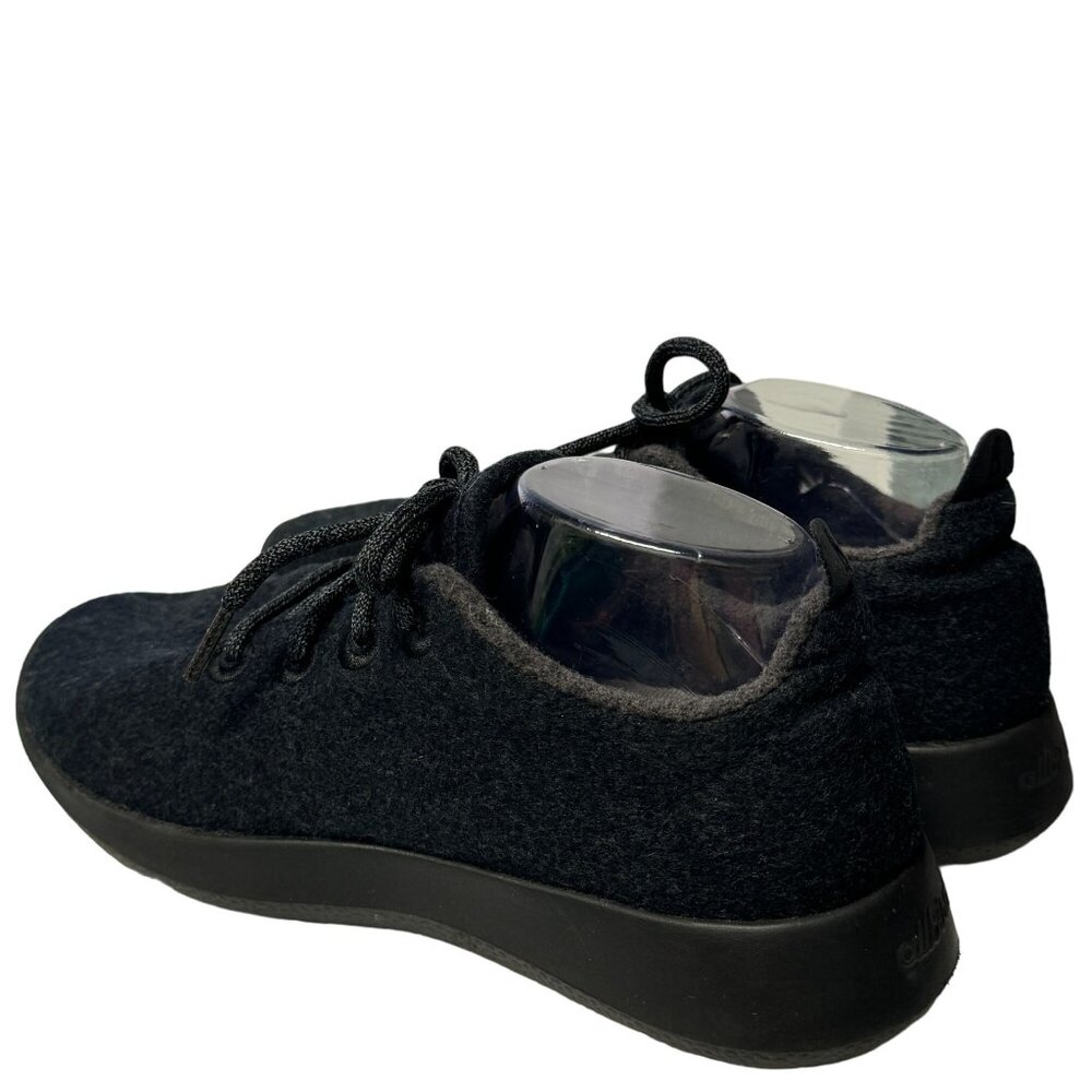 Allbirds Wool Runners Sneaker Mens Size 9 Black Merino Wool Low Top Shoes - Picture 13 of 15
